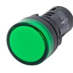 Panel LED Indicator Light 22mm Green Color
