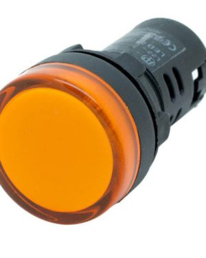 Panel LED Indicator Light 22mm Yellow Color